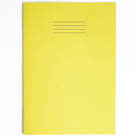 RHINO Stationery Exercise Book | A4 | 80 Page | 8mm Lined with Margin | Yellow | Learning Resources | School Books | Pack of 10 - Image 2