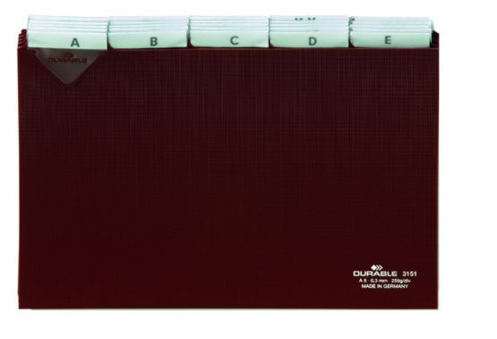 Durable 315111 25 Piece A5 Index Card with Welded Tab - Brown - Image 2
