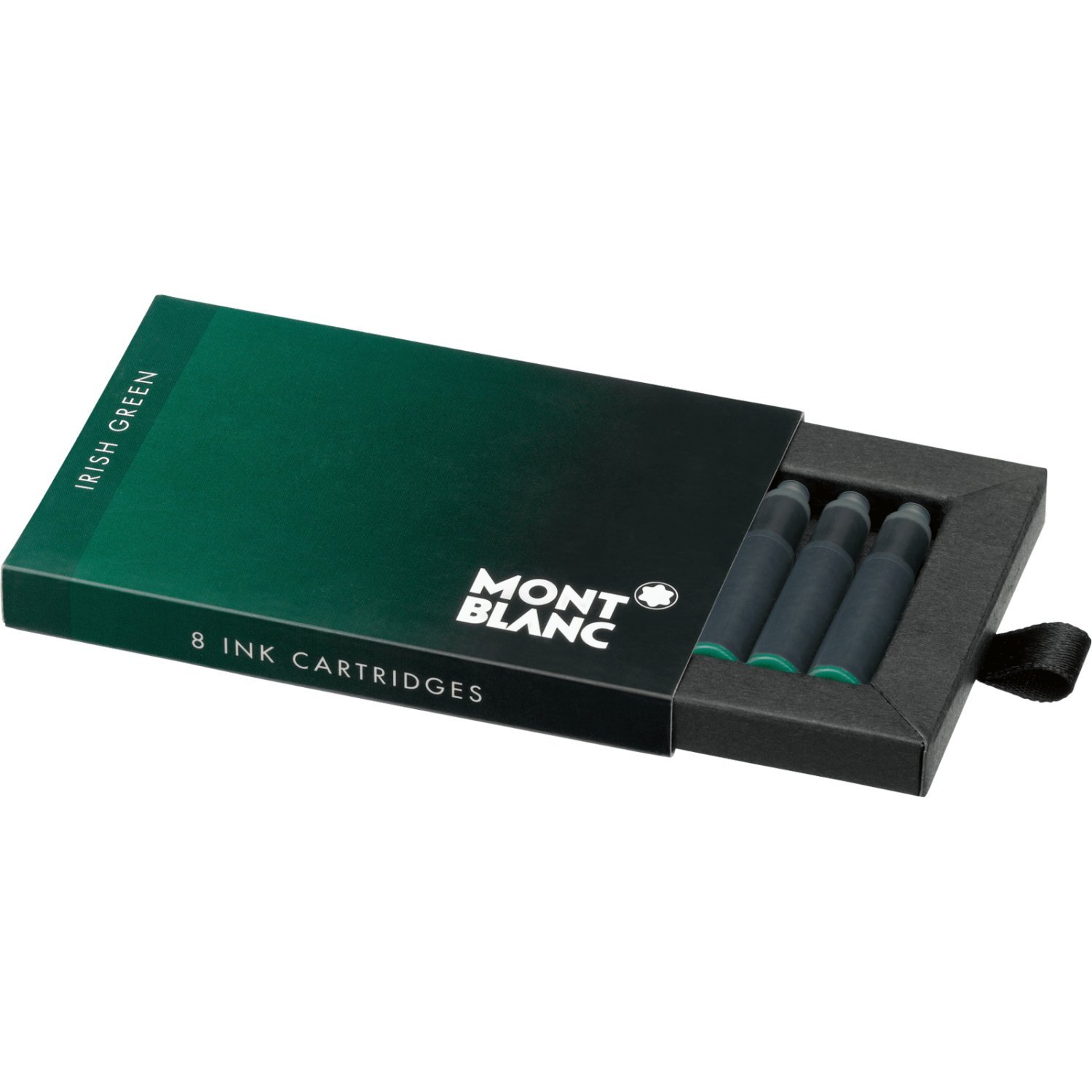 Montblanc Ink Cartridges Irish Green 106274 - Refill Ink in Green for Fountain Pens - High Quality and Quick-Drying - 8 Cartridges