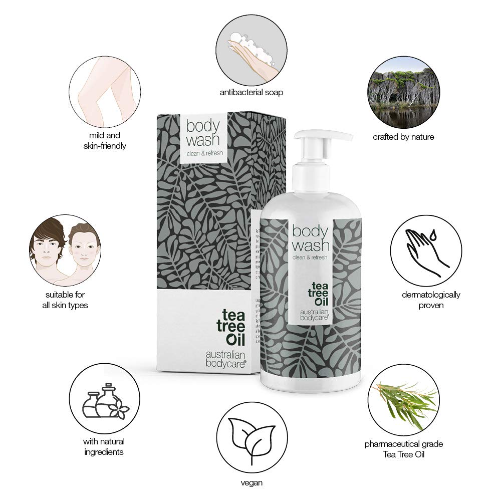 Shower Gel with 4-Terpineol known from Tea Tree Oil, Body Wash helps Pimples, Athlete's Foot, Ringworm, Jock Itch, Acne - Image 3