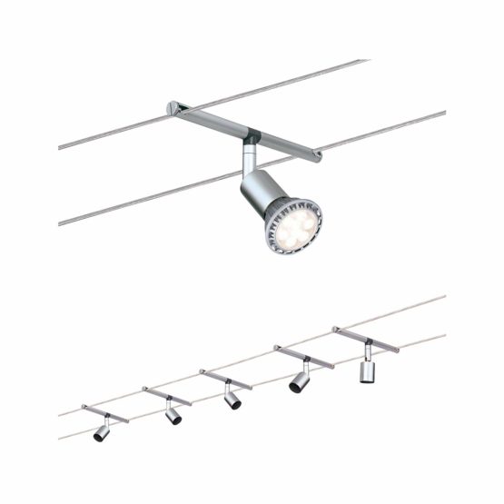 Paulmann Wire System, Metal, GU5.3, Chrome matt