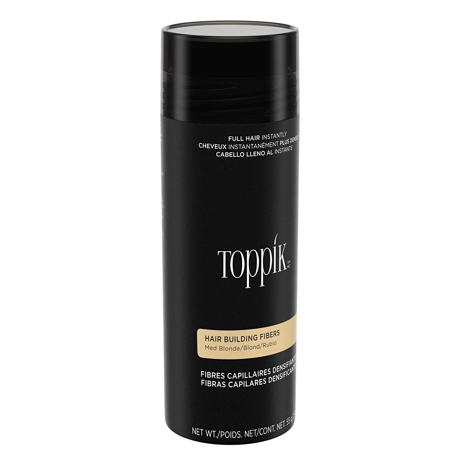 Toppik Hair Building Fibres Powder, Medium Blonde, 55g Bottle, for A Thicker-looking Hairline, Crown and Beard - Image 3