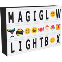 A4 Cinematic Light Box with 110 Letters & Symbols, Integrated Character Storage, Power Save Timer, USB or Battery Powered