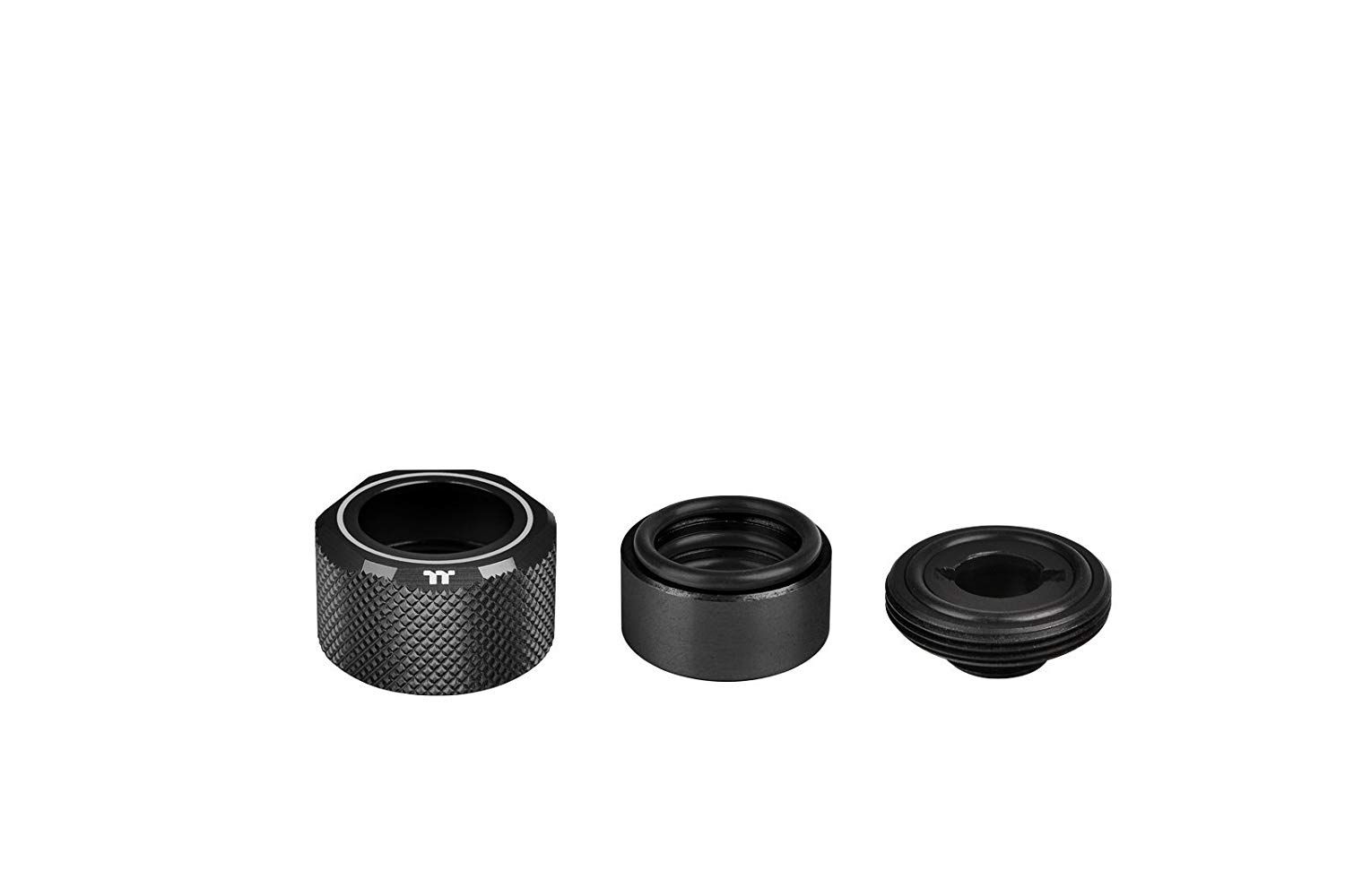 Thermaltake 16 mm Pacific C-PRO G1/4 PETG Tube OD Compression - Black (Pack of 6) - Image 3