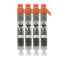 4 Go Inks Grey Ink Cartridges to repalce Canon CLI-551GY Compatible / non-OEM for PIXMA Printers