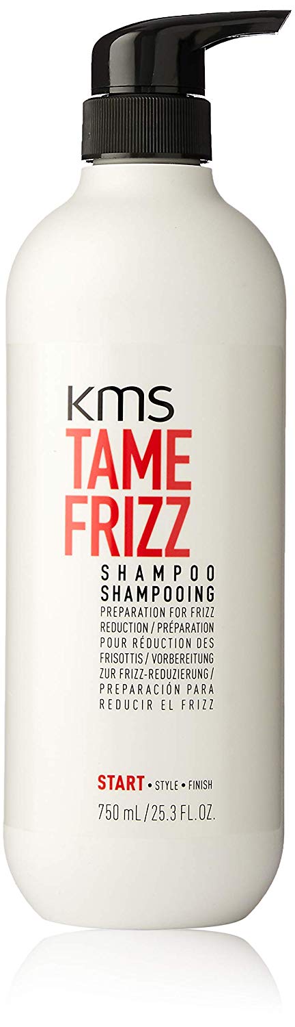 KMS TameFrizz Shampoo, for Medium to Thick Hair Anti-Frizz & Smoothness, Vegan & PETA Approved, White, 750 ml (Pack of 1)
