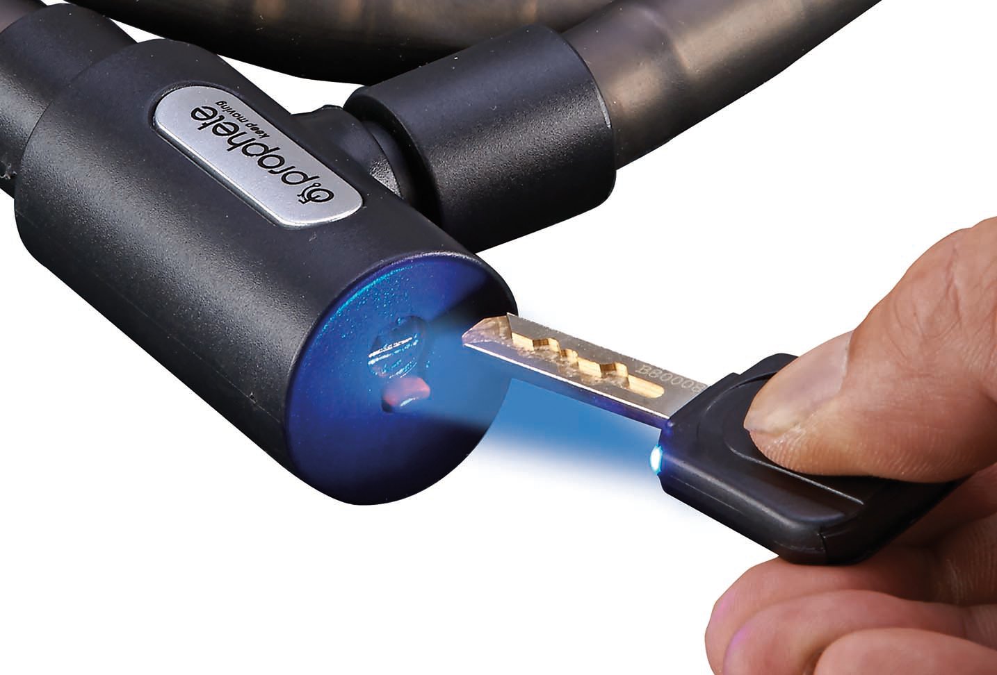 Prophete Armored Cable Lock - Multi-Colour, 18 mm/100 cm - Image 2