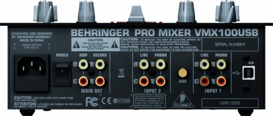Behringer VMX100USB 2 Channel DJ Pro Mixer - Image 3