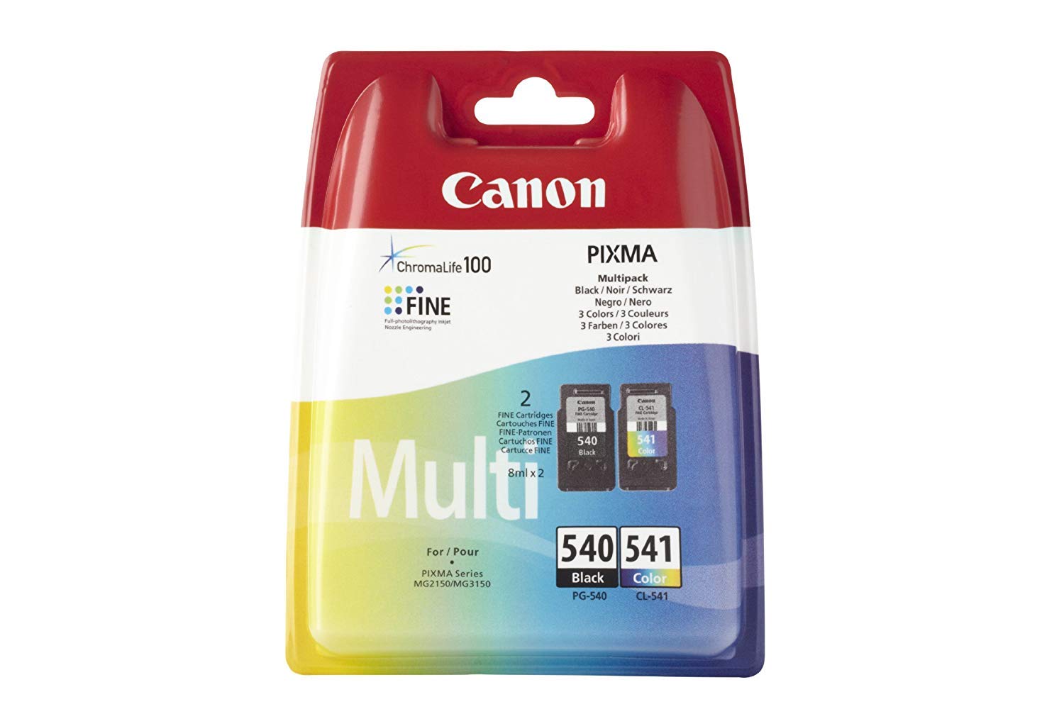 Canon ink cartridge 5225B006 - Version obsolete, Black/Yellow/Magenta/Cyan, (Pack of 2)