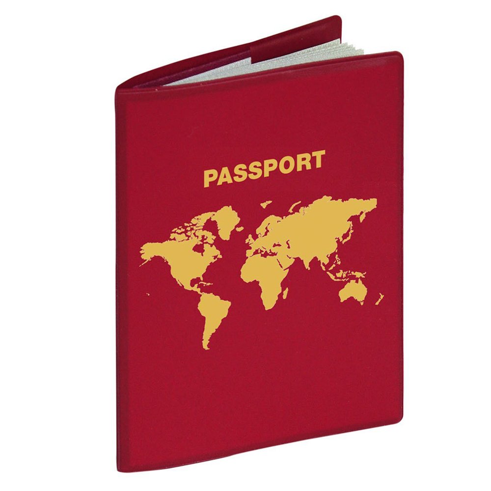 Herma 5549 N RFID Protective Cover for Passport with Two Inside Pockets, Red, 15.2 cm x 10.6 cm x 1 cm