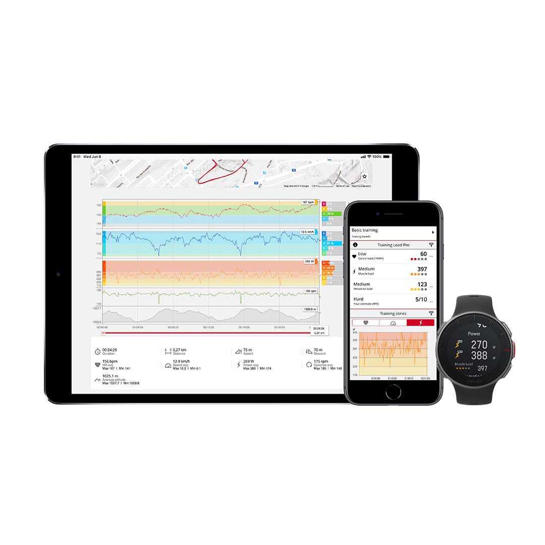 Polar Vantage V Sports Watch for Running Cycling, Swimming, Etc. Precision Prime Sensor Fusion Technology Enabled, Waterproof - Image 3