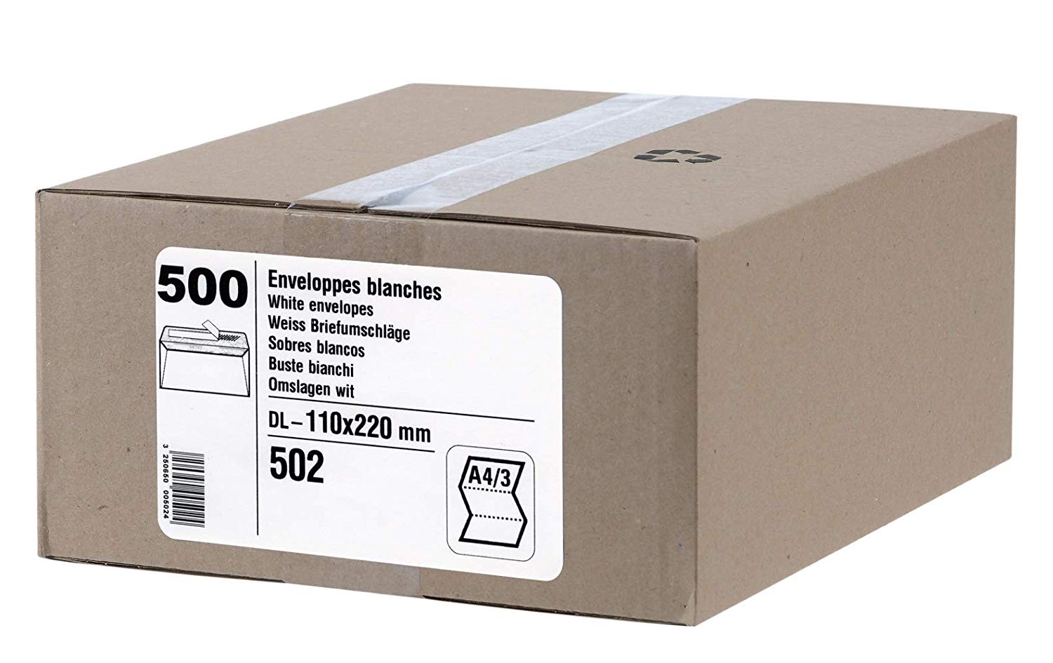 GPV 502 Envelopes DL 110 x 220 mm White Without Window - Image 2