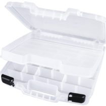 ArtBin Quick View Divided Deep Base with Lift Carrying Case, Translucent Clear