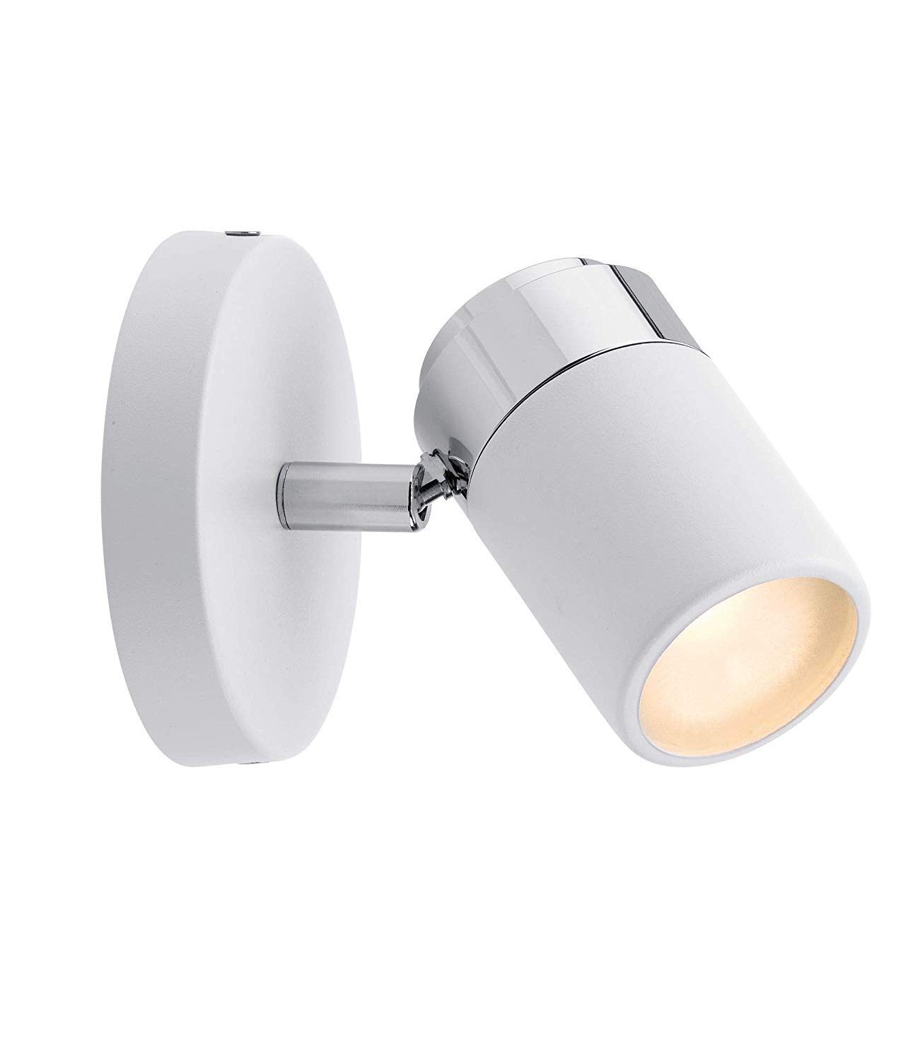 Paulmann 66710 Spotlight Zyli IP44 max 1x10W GU10 White/Chrome 230V Metal, White, Chrome, 10 x 10 x 11 cm - Image 2