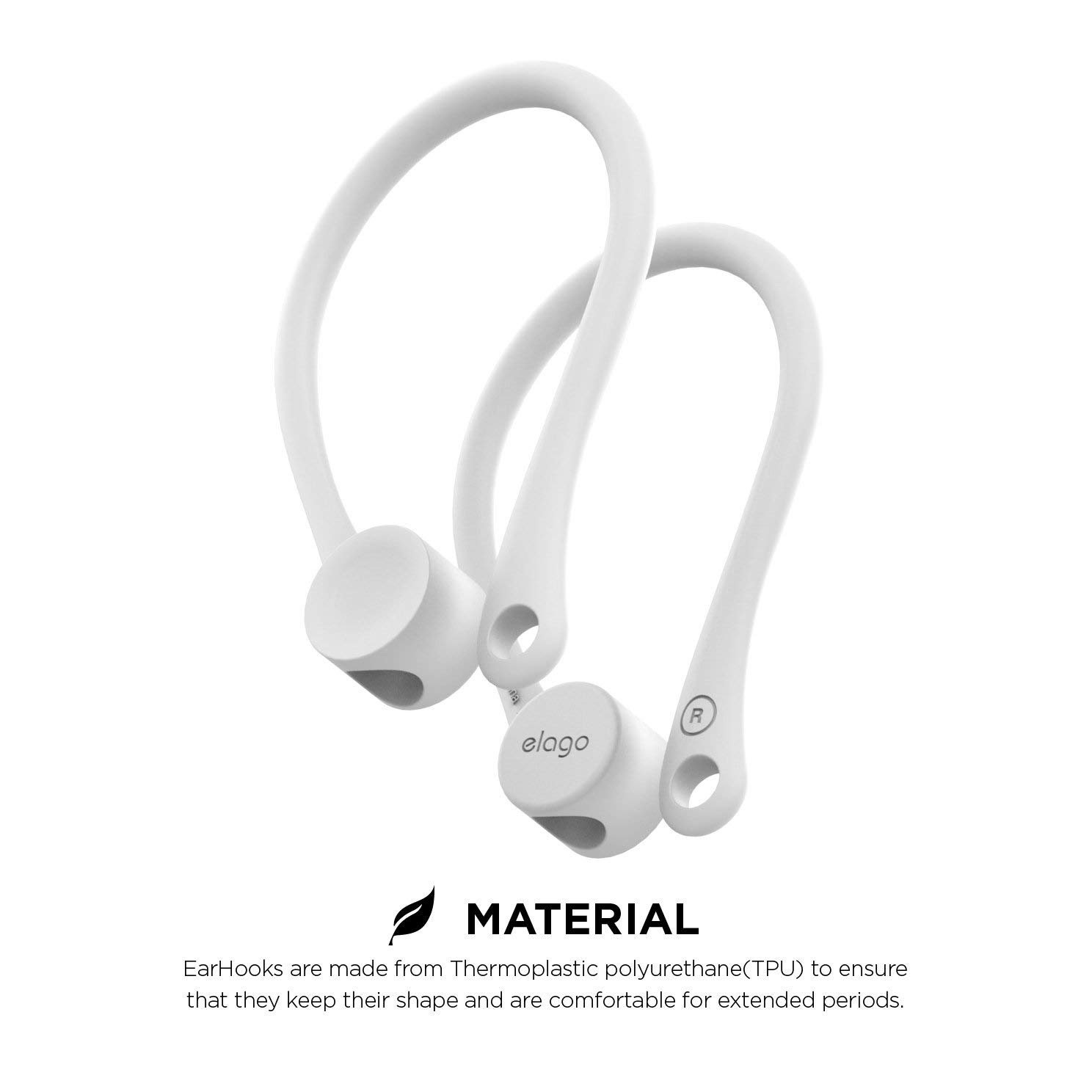 elago EarHooks Compatible with AirPods 1 & 2; Not Compatible with AirPods Pro, Lightweight - Image 3