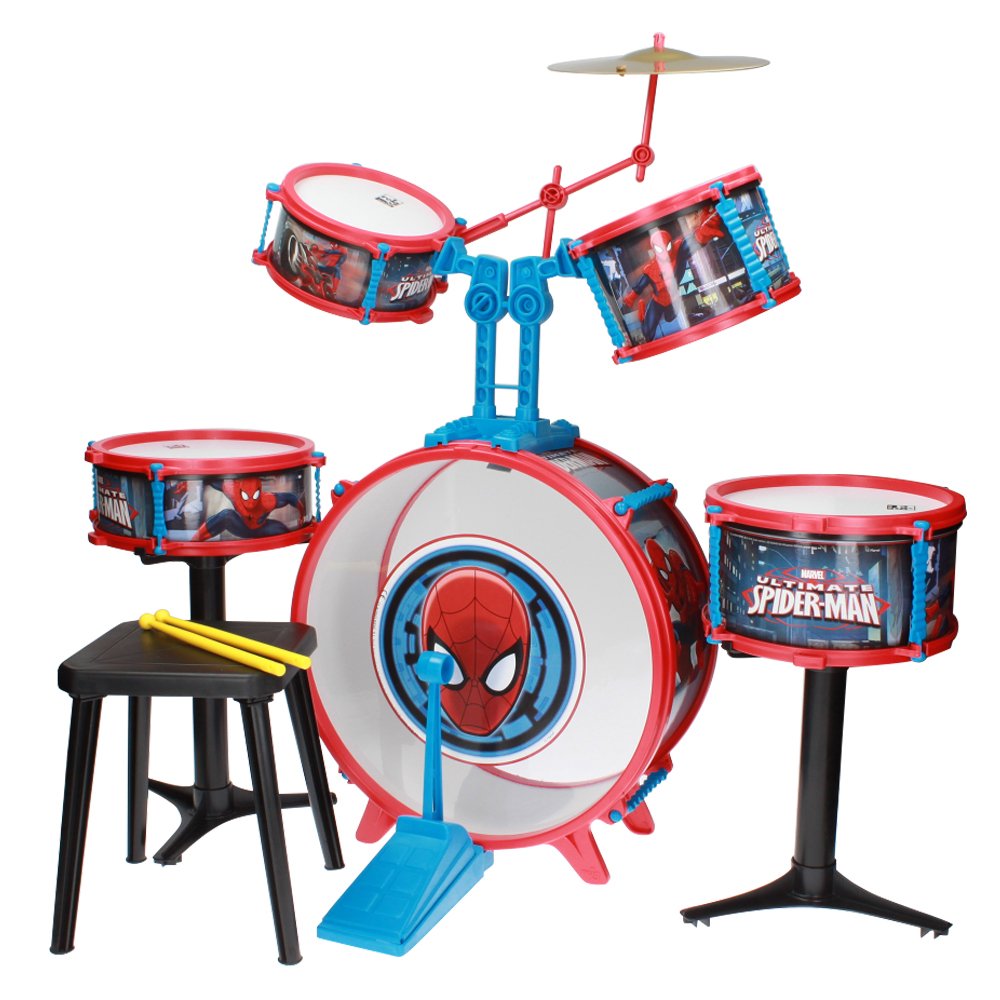 Reig Spiderman Drum kit 5Piece BigaMart