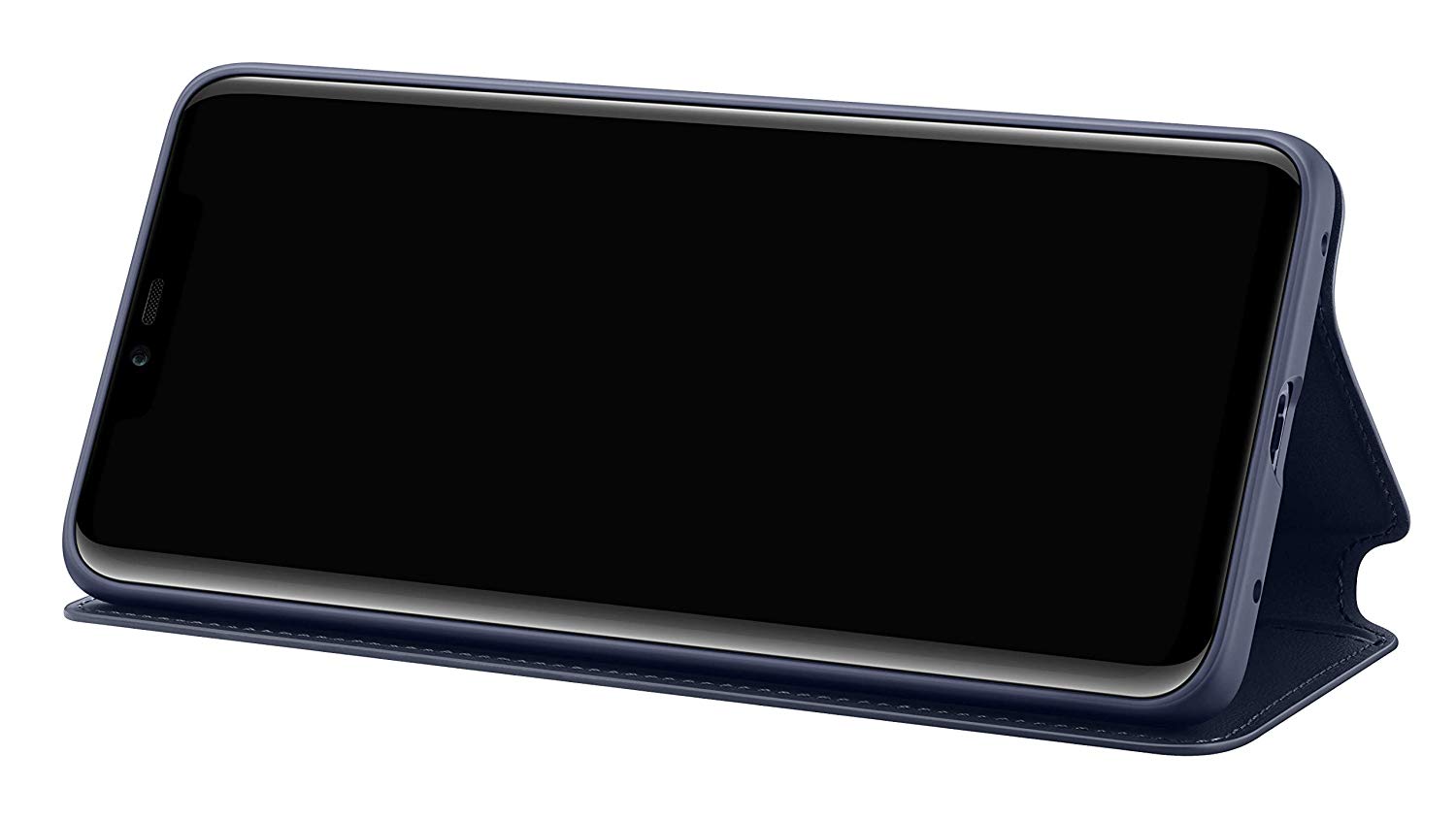 Huawei Flip Folio Textured Wallet Cover/Case for Mate 20 Pro, Deep Blue - Image 3