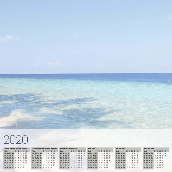 SIGEL HO471 Paper Desk Pad, with 3-Year Calendar, A2 (59.5 x 41 cm), Design Mountains, 80gsm, 30 Sheets - Image 3