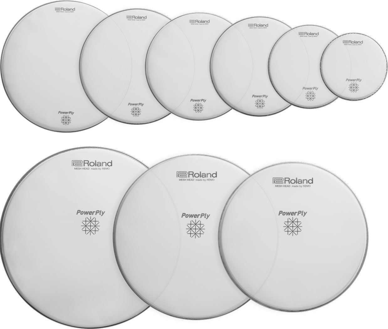 Roland Mh2-8 Dual-Ply Mesh Head, 8-Inch/ 20.32Cm, white