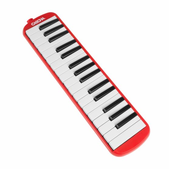 CASCHA Melodica with bag and mouthpiece, Instrument for children and beginners, Red, HH 2059 - Image 3