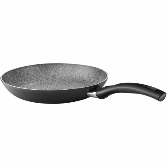 Ballarini 1006545 Frying Pan with Non-stick Coating, Suitable for induction, With temperature control, 28 cm, Aluminium, Bologna Granitium, Black