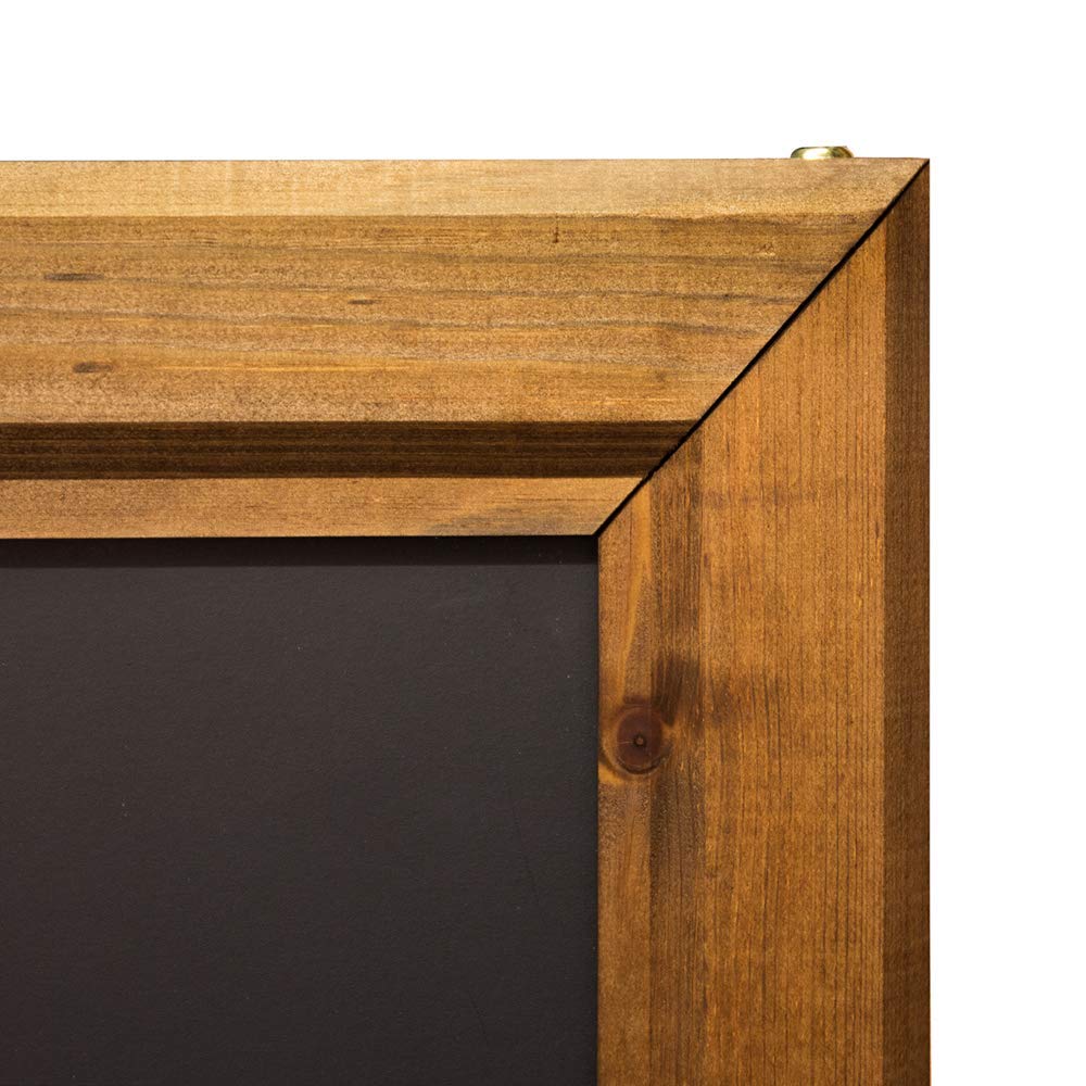 Chalkboards UK Premium Framed Blackboard, Wood, Black, 131 x 89.5cm