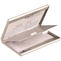 Durable 2433/23 Aluminium Business Card Box/Holder/Case Duo