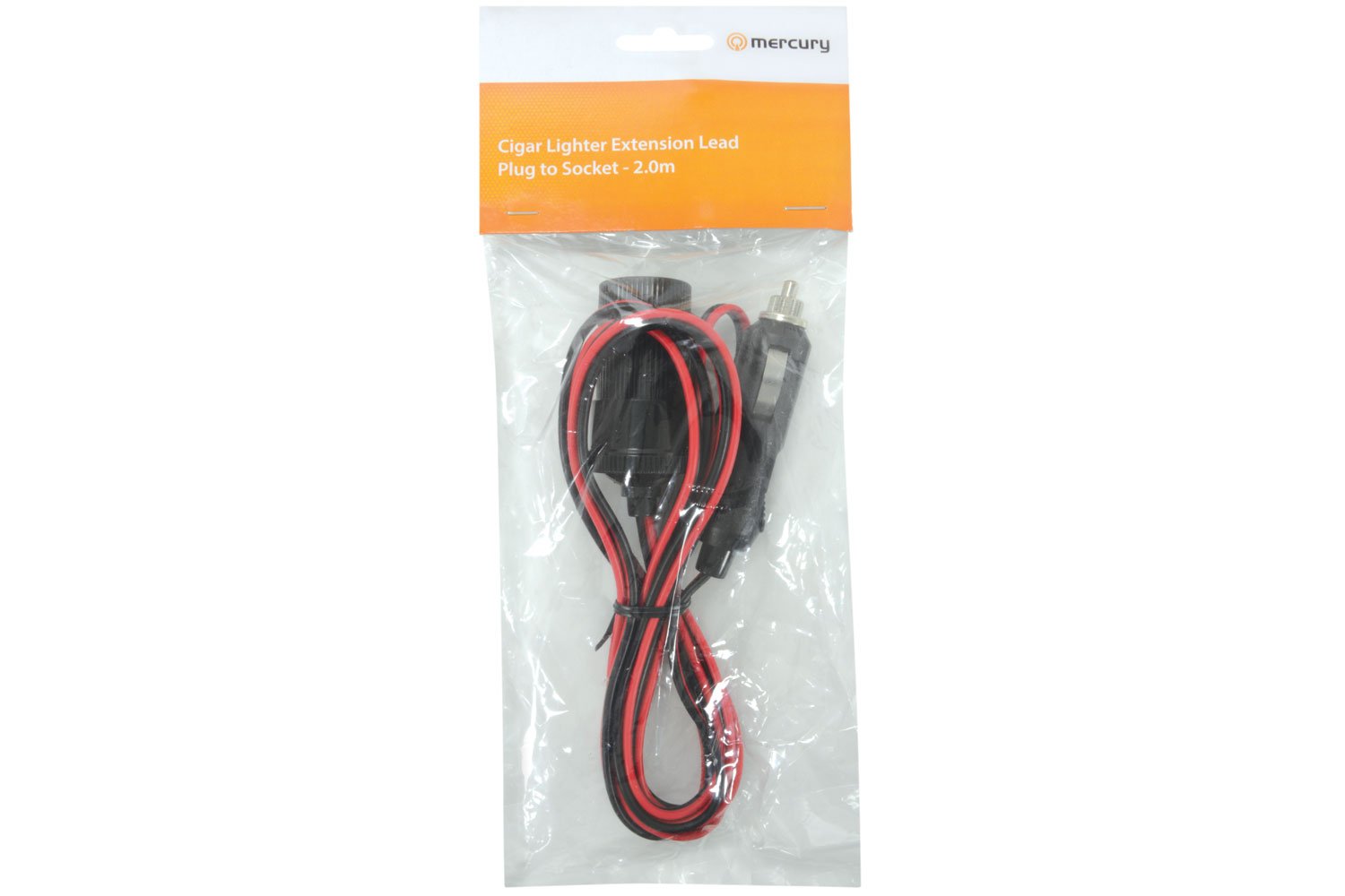 Mercury 2.0 m Cigar Lighter DC Extension Lead Cable, Black, 2 Meters - Image 4