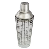 Xavax Glass Cocktail Party Shaker, 400 ml - Silver
