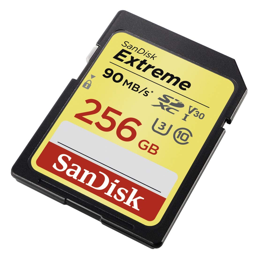 SanDisk Extreme 256GB SDXC Memory Card up to 90MB/s, Class 10, U3, V30, Black - Image 2