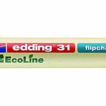 edding 31 Ecoline Flipchart Marker - Black - Box of 10 - Round Nib 1,5-3 mm - Marker for Writing, Drawing on Flipchart Paper - Does Not Bleed Through - Does Not Dry Out - Refillable