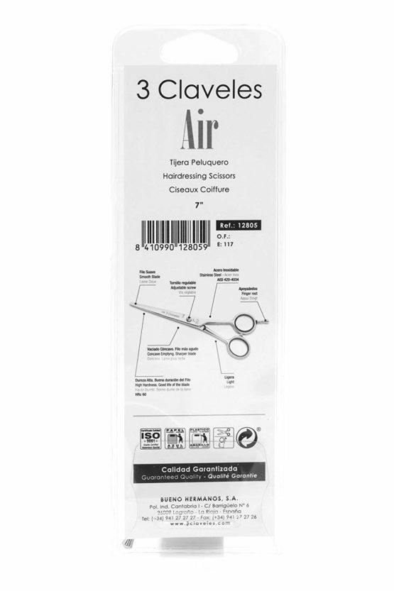 3 Claveles Air 7" Hairdressing Scissors - Image 4
