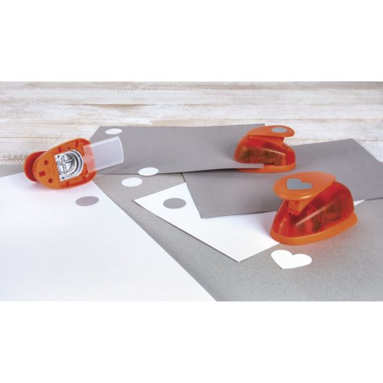 Rayher Paper Craft Punch with Heart Design, Lever Punch for Card Making and Scrapbooking, 6.3cm, 2.5", 69098000 - Image 2