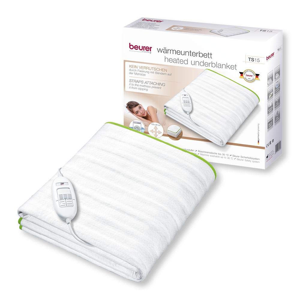 Beurer TS15 Ecologic+ Heated Underblanket, White, 152x122cm - Image 2