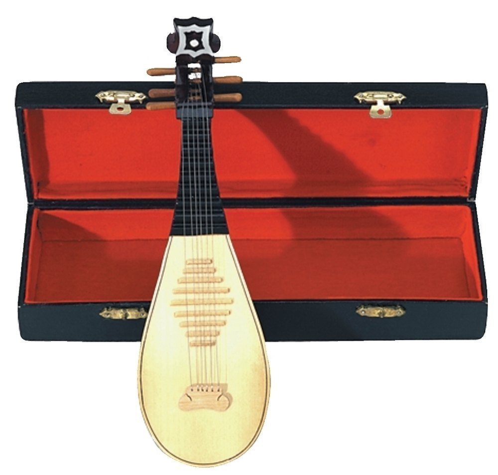 GEWA Miniaturinstrument Laute im Etui, ca. 15 cm