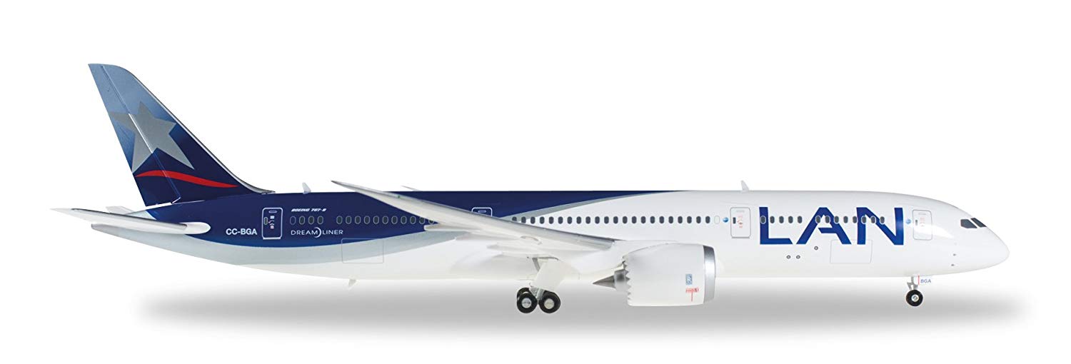 herpa 557405 - LAN Airlines Boeing 787-9 Dreamliner, aircraft, multicolor, Multicoloured