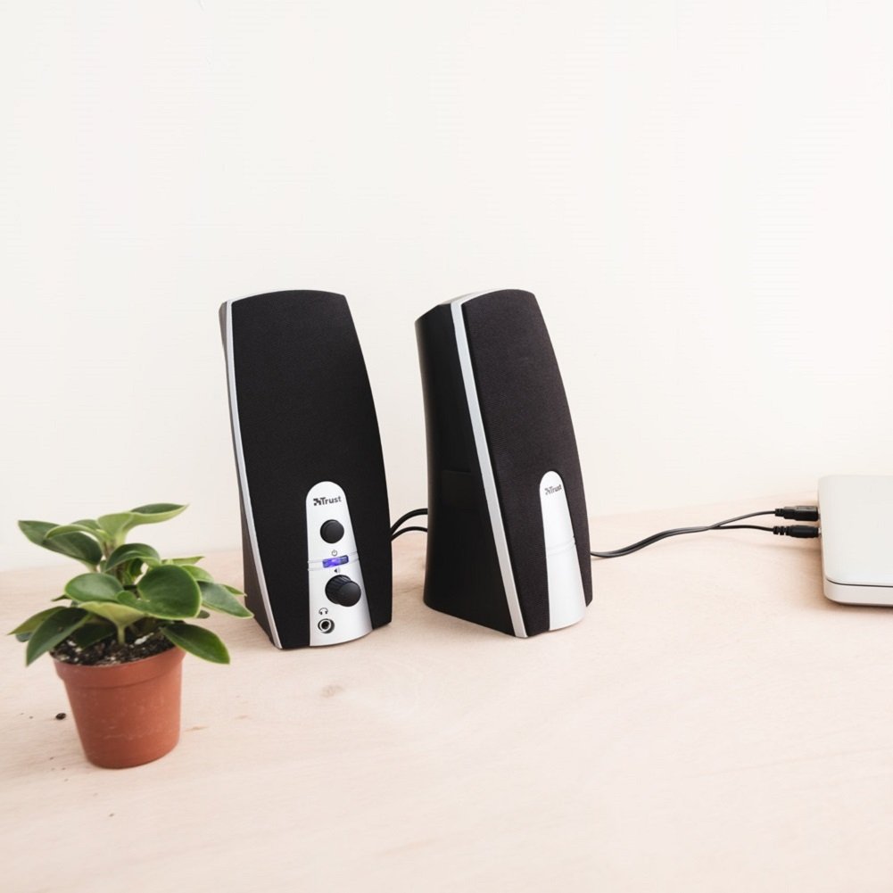Trust 16697-04 Mila 2.0 USB Powered PC Speakers for Computer and Laptop,5 W (10 W Peak hr) - Silver - Image 3