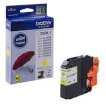 Brother LC-225XLY Inkjet Cartridge, Yellow, Single Pack, High Yield, Includes 1 x Inkjet Cartridge, Brother Genuine Supplies