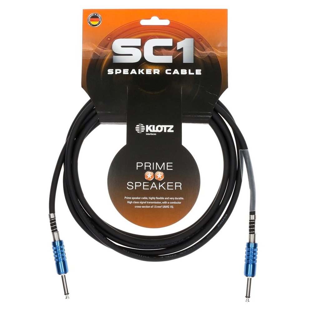Klotz SC1PP01SW audio cable 1 m long, Blue,Copper, 1 meter