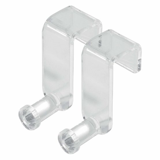 sigel MU162 Flipchart Hooks, transparent, acrylic, 2 pcs.