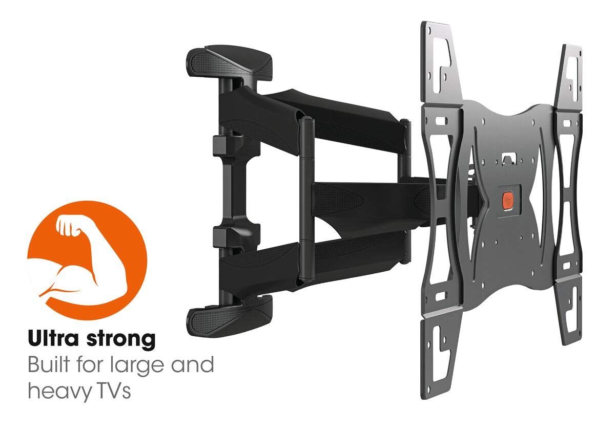 Vogel's BASE 45L full-motion TV wall mount for 40-82 inch TVs, max. 99 lbs (45 kg), swivels up to 180º, tiltable