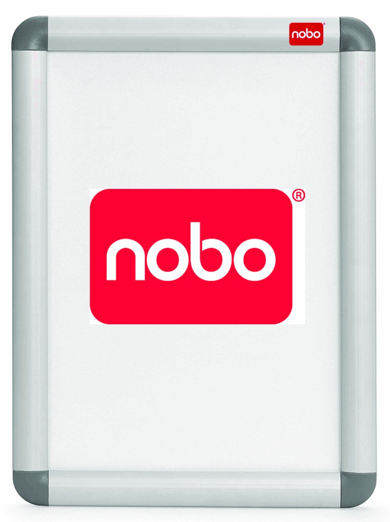 Nobo A4 Poster Frame Sign Holder With Snap Frame, Wall Mounted, Aluminium Trim, Anti-Glare Protective Cover, Premium Plus - Image 2