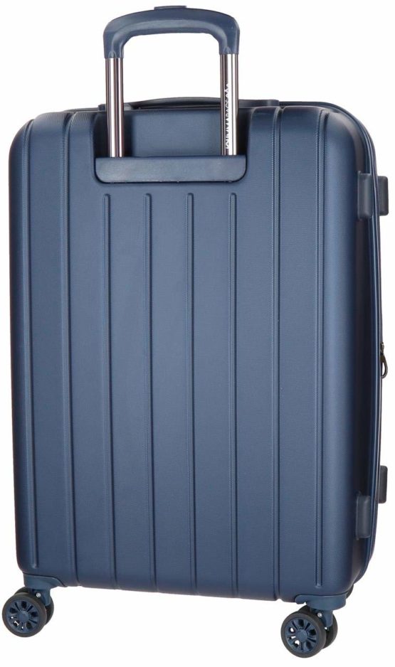 Movom Wood Blue Medium Suitcase 44.50 x 65 x 27.5 cm Rigid ABS TSA Lock 68 Litre 3.8 kg 4 Double Wheels - Image 4