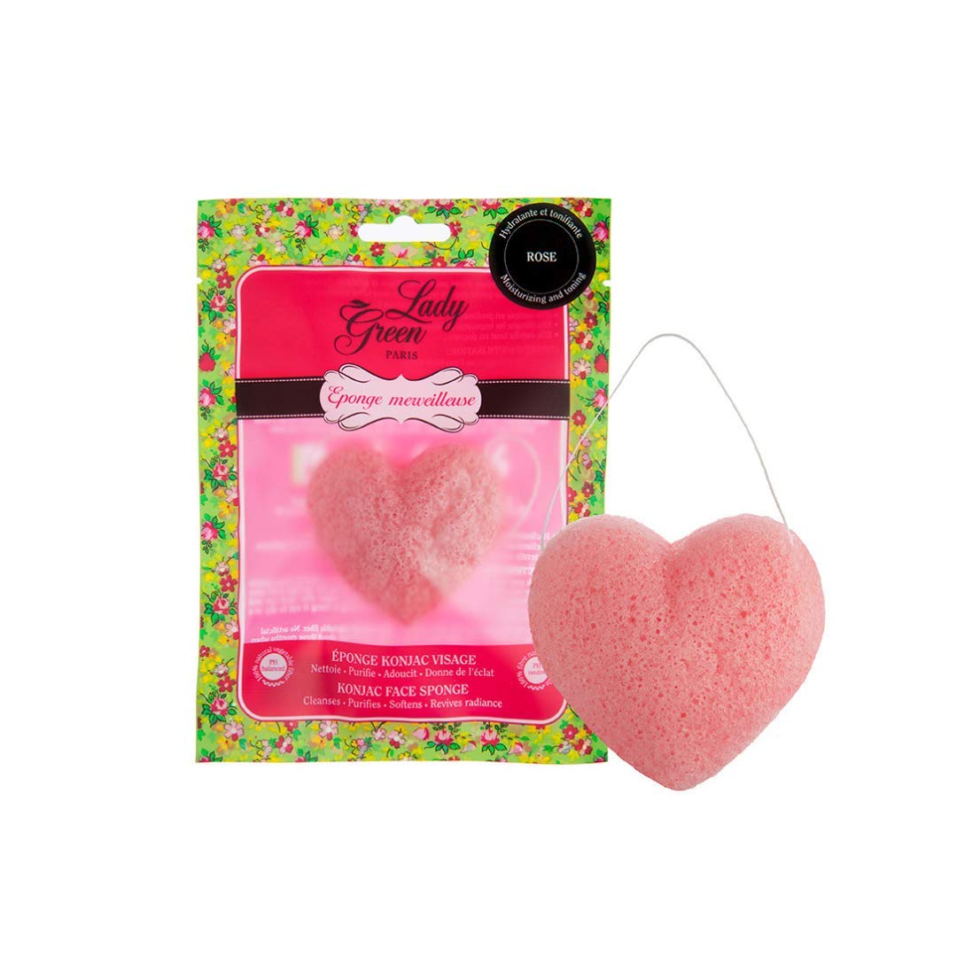 Lady Green Limited Edition Pink Konjac Sponge, Green,pink - Image 3