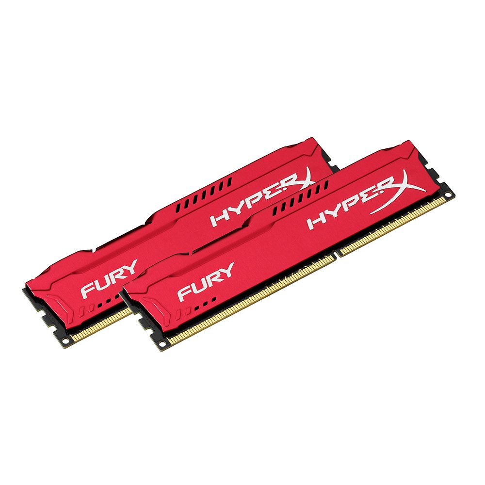 HyperX HX318C10FRK2/8 FURY Red, 8 GB, 1866 MHz DDR3 CL10 DIMM (Kit of 2), 8 GB (2 x 4 GB) - Image 2