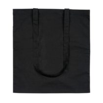 eBuyGB Pack of 5 Shopping Tote Shoulder Bag, 100% Cotton, Black