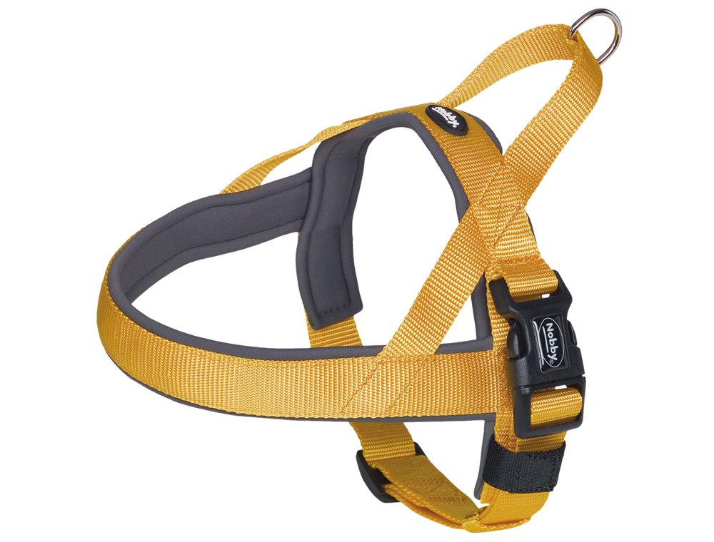 Nobby Classic Preno Norwegian Harness, 50-64 cm+42 cm/25-35 mm, Orange/Gray, Grey/Orange, M-L (Pack of 1)
