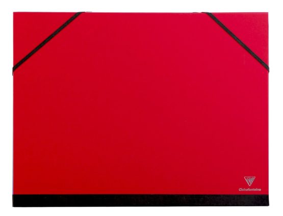 Clairefontaine Art Folder, 24x32cm, Elastic Straps - Cherry Red