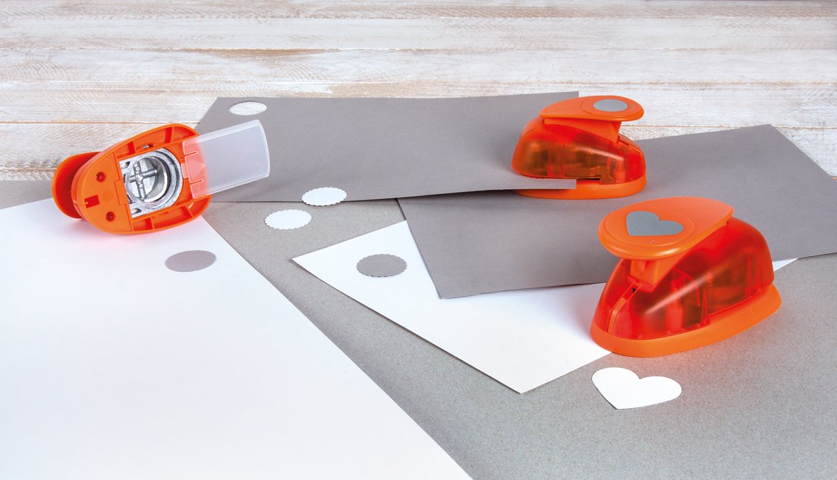 RAYHER Round Motive Puncher with Deco Border, Orange, 5.08 cm, 5.08 cm (2 inches) - Image 4