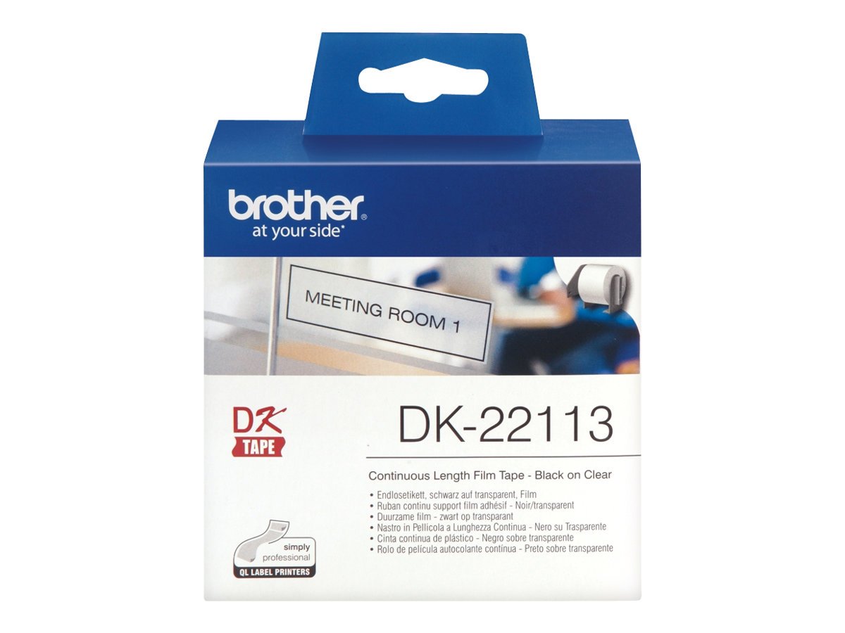 Brother DK-22113, Clear, Roll (6.2 cm x 15.2 m) film, for Brother QL-1050, 1060, 500, 550, 560, 570, 580, 600, 650, 700, 710 - Image 2